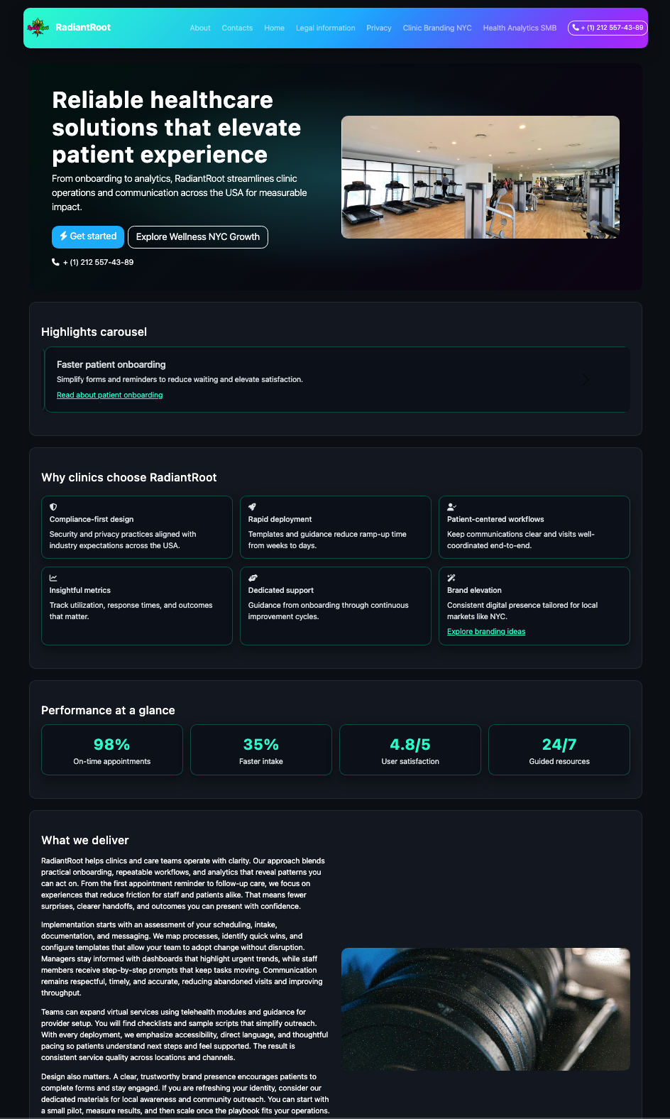 Пример whitepage для нутра